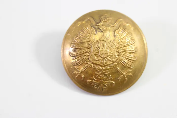 Livery uniform button, metal button, uniform button, from an old uniform tailor's shop, original piece