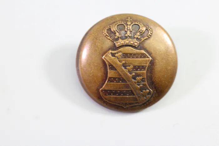 Livery uniform button, metal button, uniform button, from an old uniform tailor's shop, original piece