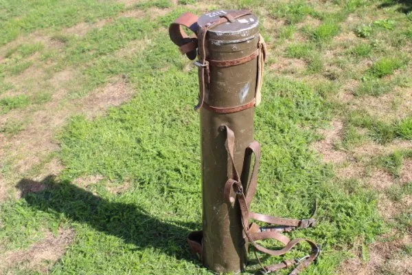 Wehrmacht Entfernungsmesser 34 Carl Zeiss Jena EM 34 im Schweizer Lederköcher, EM 0,8m