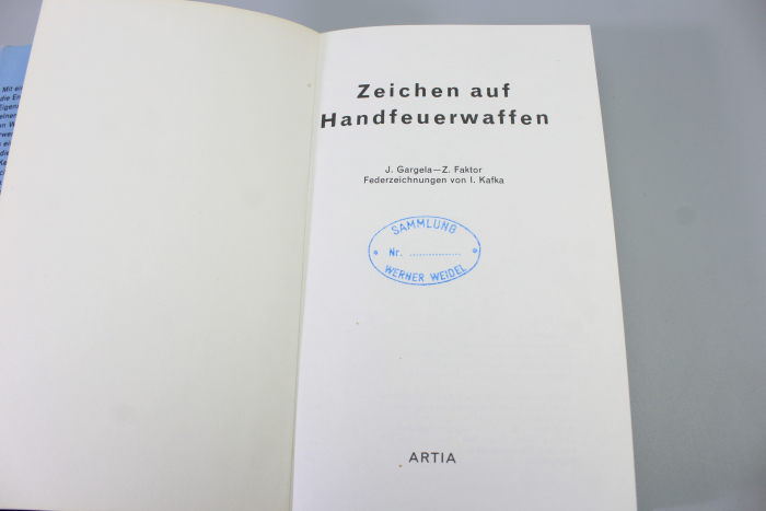 Markings on handguns. Pen and ink drawings by Igor Kafka.