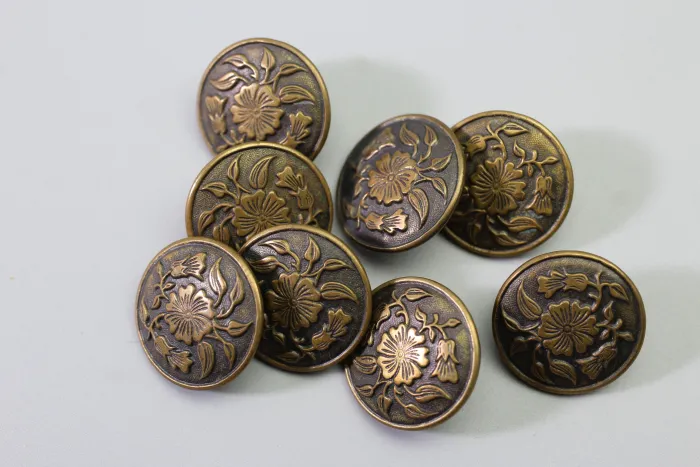 175 Original Livery & Traditional Costume Buttons Made of Metal – Vintage Stock from a Uniform Tailor
