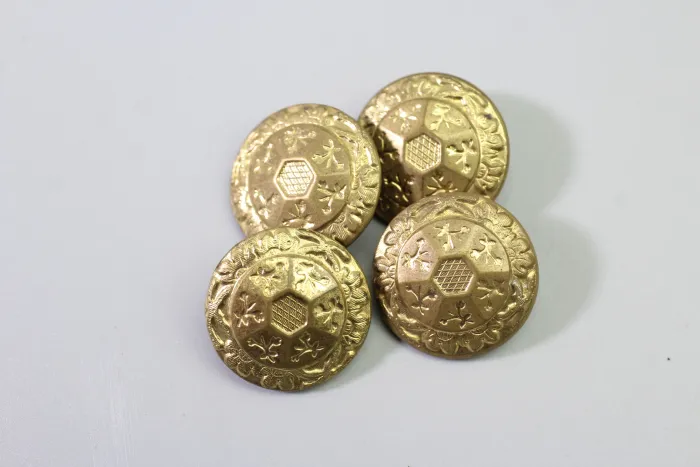 175 Original Livery & Traditional Costume Buttons Made of Metal – Vintage Stock from a Uniform Tailor