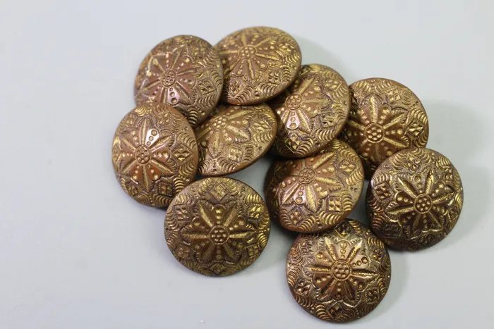 175 Original Livery & Traditional Costume Buttons Made of Metal – Vintage Stock from a Uniform Tailor