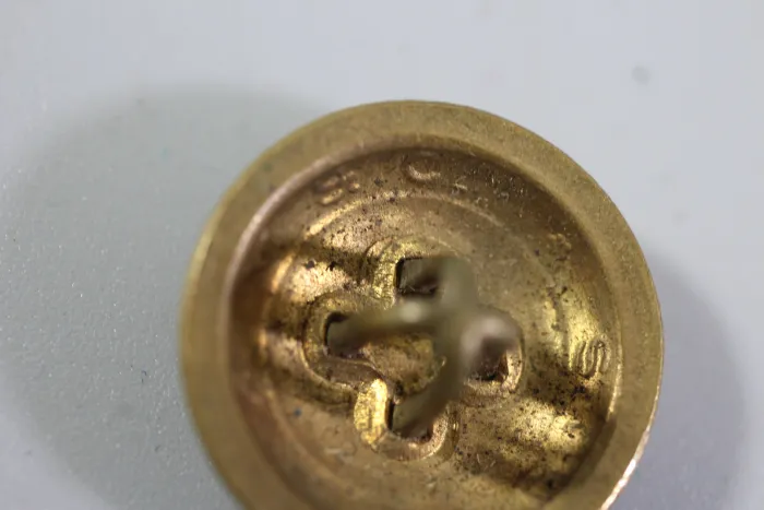 Uniform button, Grenadier Regiment Company, France, World War I