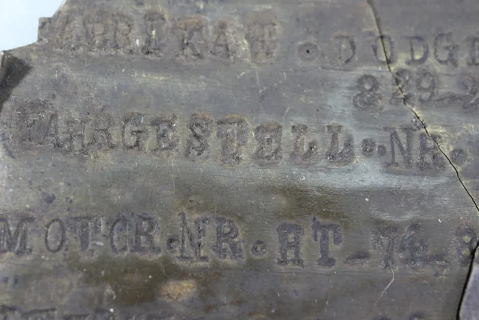 Wehrmacht engine shield of a DOGE 1940