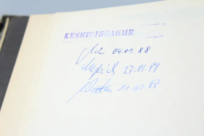 Geheime Verschlusssache der DDR, Bericht Kampfstoffe