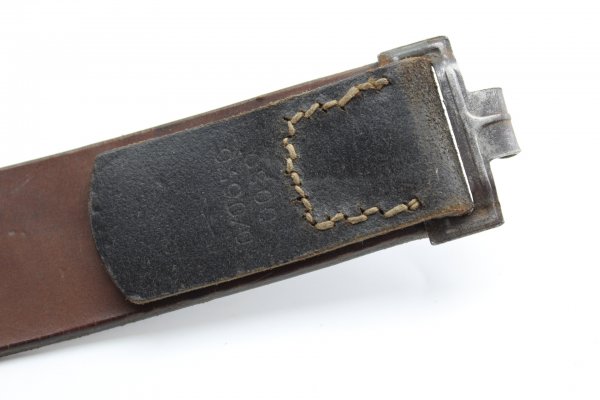belt, Wehrmacht leather belt, lightly worn, good condition. Length 95 cm, stamped