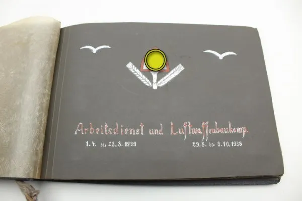 Nachlass NJL Nachtjagdleitschiff Togo, Luftwaffen Fotoalben Arbeitsdienst und Luftwaffenbautrupp