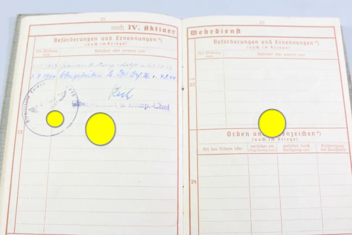 Army Service Record – 340th Infantry Division / IR 763 – Andreas von Klopotek – 1941, Missing