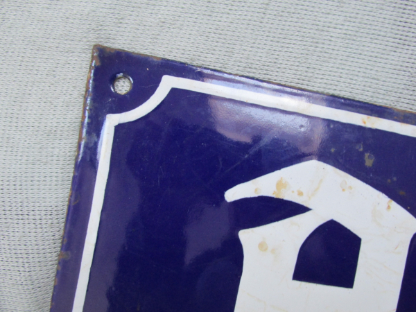 Emaille Straßenschild Adolf Hitler Ring