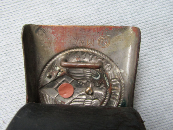 HJ Koppelschloss mit Lederriemen und Schultergurt RZM