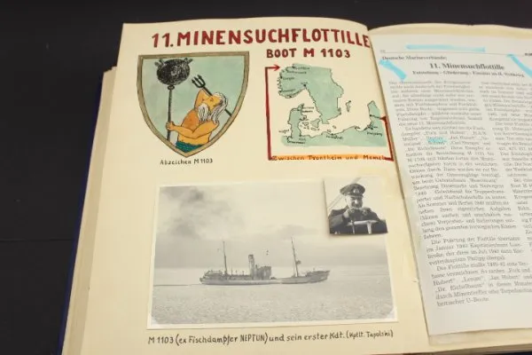 Kriegsmarine coat of arms, coat of arms of the minesweeper 1103 of the 11th MG flotilla