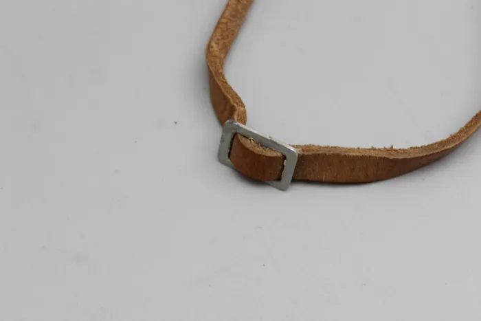 East German NVA AK-47 combat knife, leather bayonet lock for handle