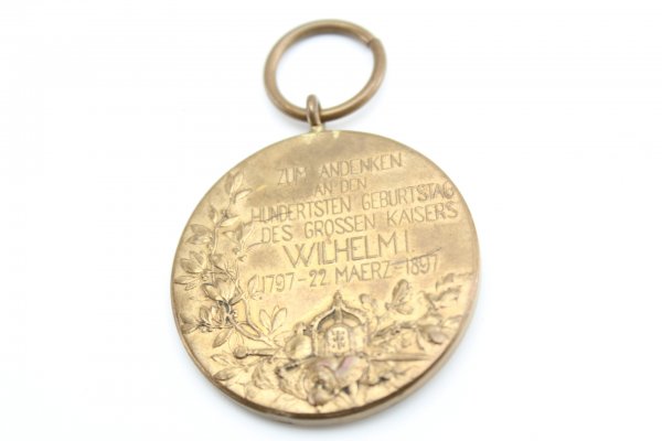 Prussian Emperor Wilhelm I commemorative medal 1897