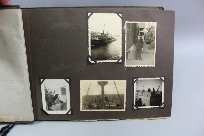 Erinnerungen meine Dienstzeit Kriegsmarine Fotoalben, Eismeer Ansichten, Glockentaucher u. U-Boote 190 Fotos