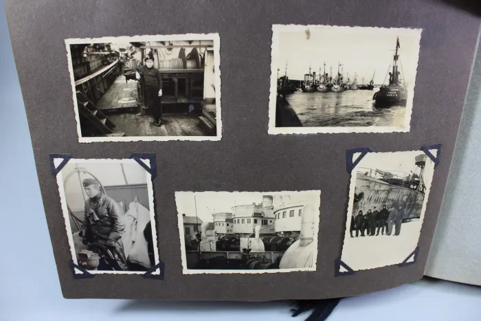 Erinnerungen meine Dienstzeit Kriegsmarine Fotoalben, Eismeer Ansichten, Glockentaucher u. U-Boote 190 Fotos