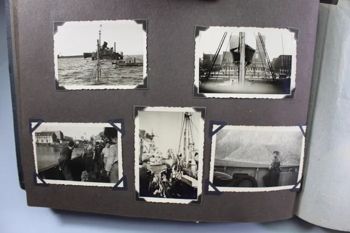 Erinnerungen meine Dienstzeit Kriegsmarine Fotoalben, Eismeer Ansichten, Glockentaucher u. U-Boote 190 Fotos