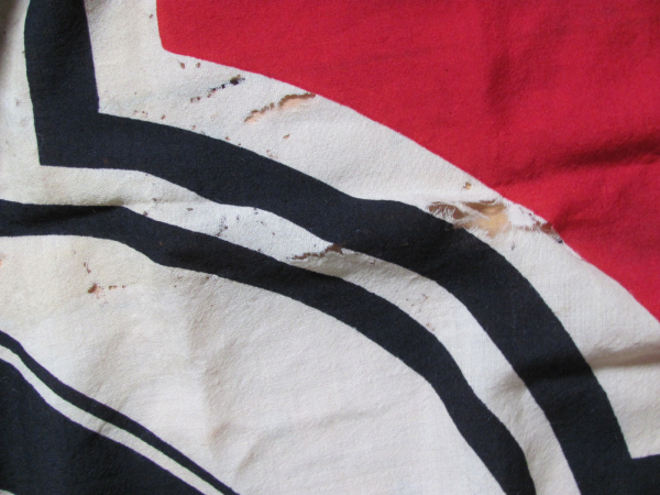 Large Imperial War Flag of the German Navy, 150 cm x 250 cm, with manufacturer's mark