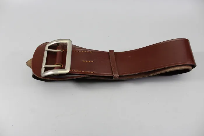 GDR Leather Belt / Officer's Belt – NVA (East German Army), Brown