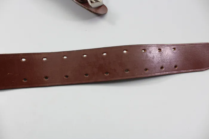 GDR Leather Belt / Officer's Belt – NVA (East German Army), Brown