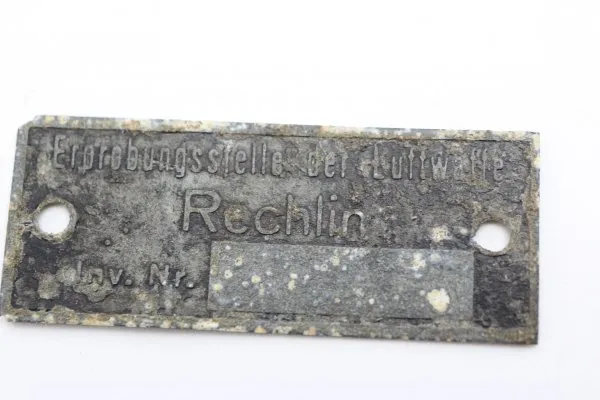 Metal sign for the Rechlin Air Force test site