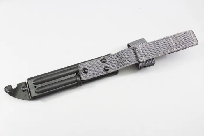 Combat knife 87, survival knife KM 87 of the National People's Army with complete survival capsule in the handle, original