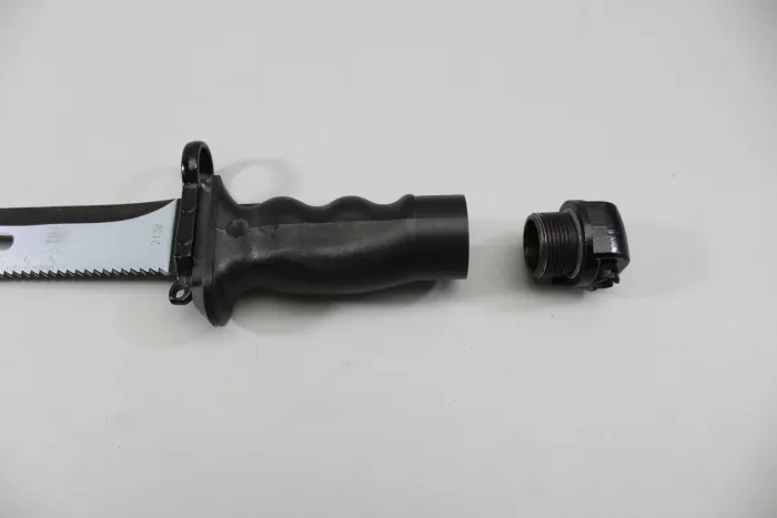 Combat knife 87, survival knife KM 87 of the National People's Army with complete survival capsule in the handle, original