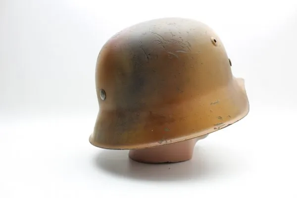 M42 Stahlhelm Hersteller hKp63 Tarnanstrich Normandie, Filmanfertigung kein Original