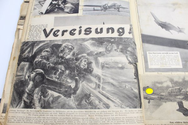 Wehrmacht Luftwaffe Flugbilder, privat angefertigte Mappe