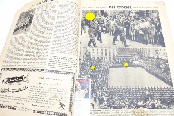 ww2 Wehrmacht Zeitung die Woche, 9 x Ausgaben als Buch gebunden