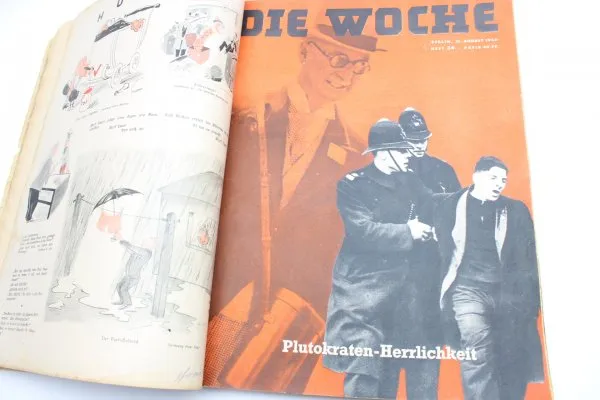 ww2 Wehrmacht newspaper the week, 9 issues bound as a book