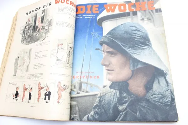 ww2 Wehrmacht Zeitung die Woche, 9 x Ausgaben als Buch gebunden