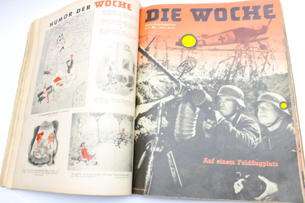 ww2 Wehrmacht newspaper the week, 9 issues bound as a book