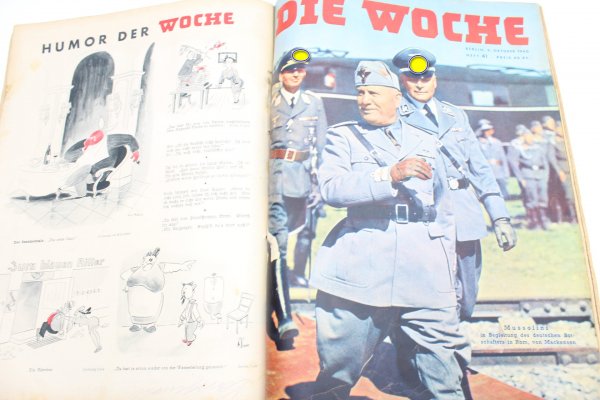 ww2 Wehrmacht Zeitung die Woche, 9 x Ausgaben als Buch gebunden