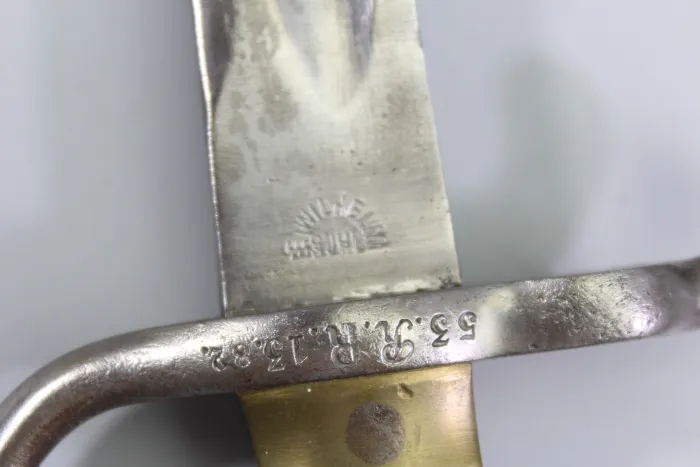 Deutsches Bajonett - M1871 gestempelt 58.R.R.6.139. von E. Wilhelm Suhl