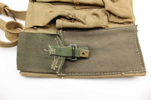 WW2 Englische MG Zubehör Tasche aus Leinen, 1944, Wallet Spare Parts Bren .303 M.G. MK I