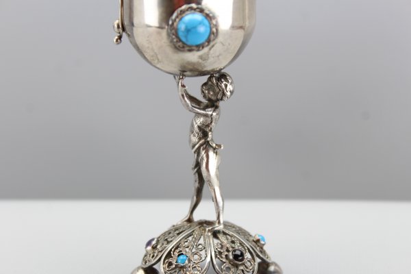 Russisches Silber, Russische Besomin Büchse von 1894, Silber 84 Zolotniki Silbergehalt