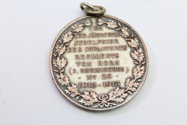 Prussian commemorative medal for the 100th anniversary of the 3rd Rhenish Infantry Regiment