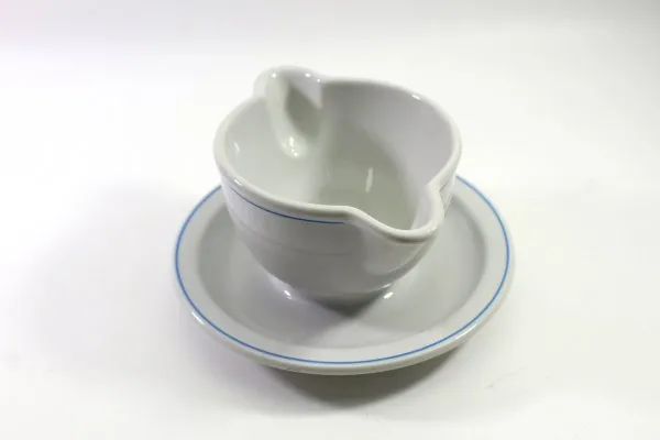 Porcelain gravy boat "Beauty of Work"