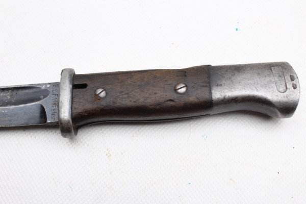 Ww2 German original Wehrmacht bayonet K98 without scabbard, WaA stamped on locking button and grip