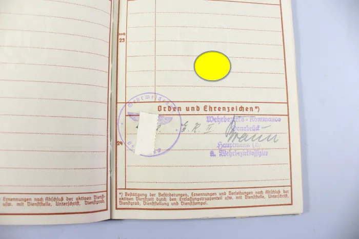 Originaler Nachlass des Soldaten Theodor Wellmann aus dem 1. & 2. Weltkrieg, Tapferkeitsmedaille als Musketier bei Liuilly Marne 02.09.1918 mit Gravur, Urkunde, Wehrpass