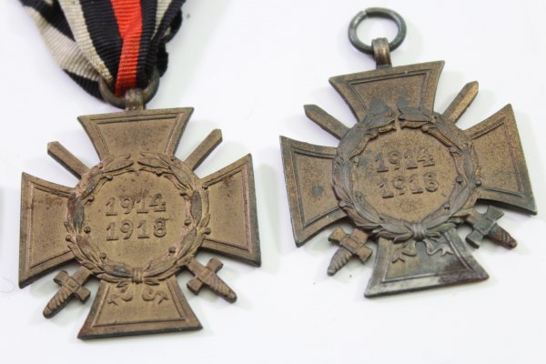 3x  Cross of Honour for Front Fighters with ribbon with manufacturer