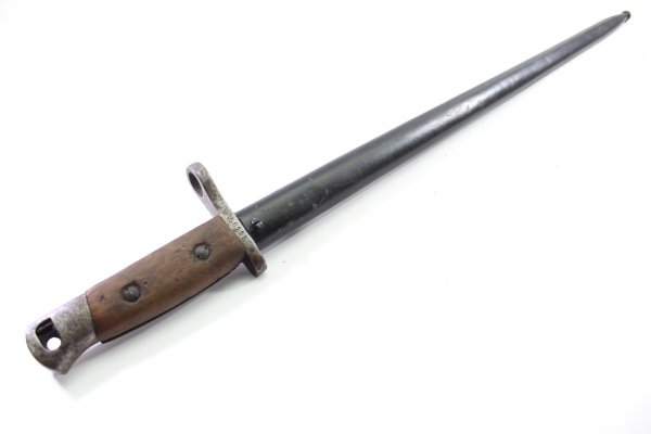 Bayonet wooden handle without trigger, numbered