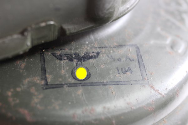 Gasmaskendose 1936, Maske m. Trägername u. Einheit