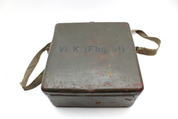 Ww2 enemy is listening! Wehrmacht transport box VL. K. (Fbg. Bf) with cable drum for the telephony device bf