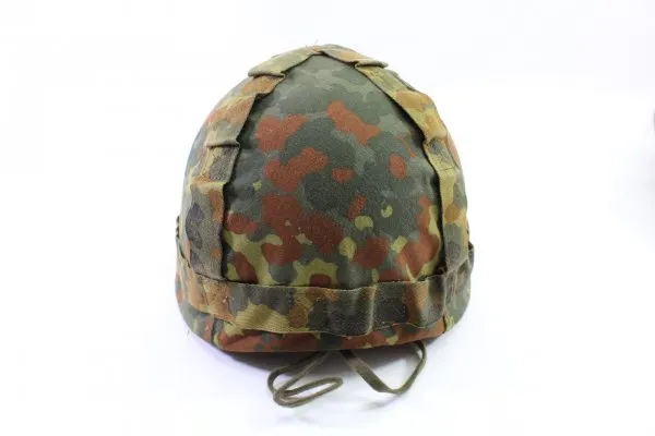 BW combat helmet with camouflage cover Flecktarn helme