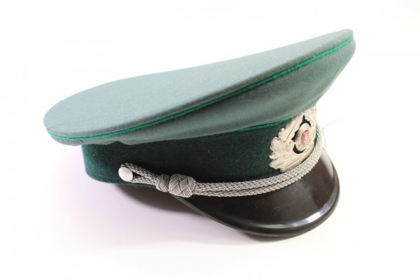 Peaked cap, People's Police of the DDR original piece officer, size 58, cockade, NVA
