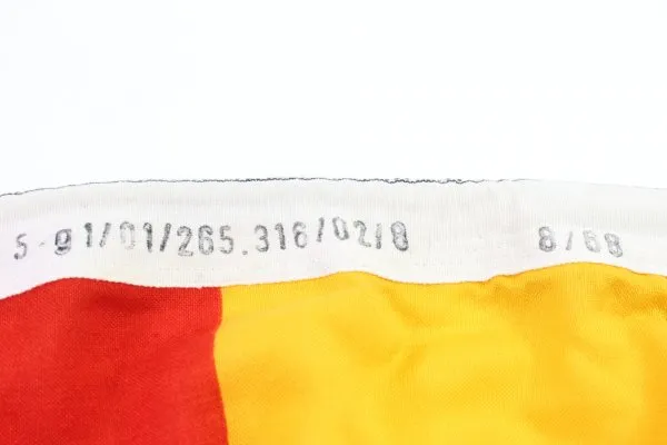 Original German service flag from the Sonner flag factory from 1968