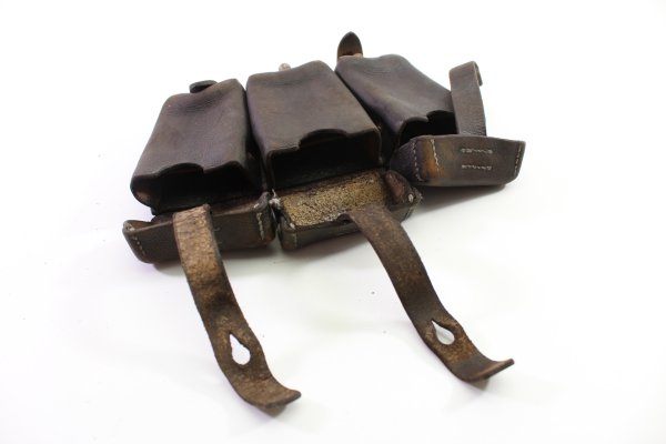 Patronentasche Wehrmacht zum K98 m. Hersteller 1943