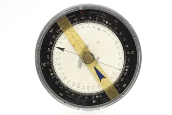 Ww2 Luftwaffe Kampfgeschwader triangle computer DR2, 1939 and FL number, C. Plath Hamburg